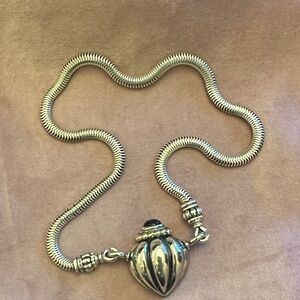 Lagos Caviar Amethyst 18K Yellow Gold & Sterling Silver Snake Chain Necklace